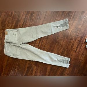 Sage green American eagle jeans!